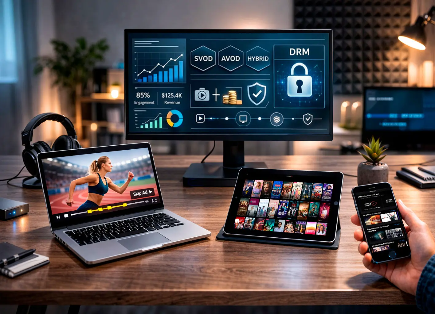 Reproducción Avanzada, Monetización y Seguridad 